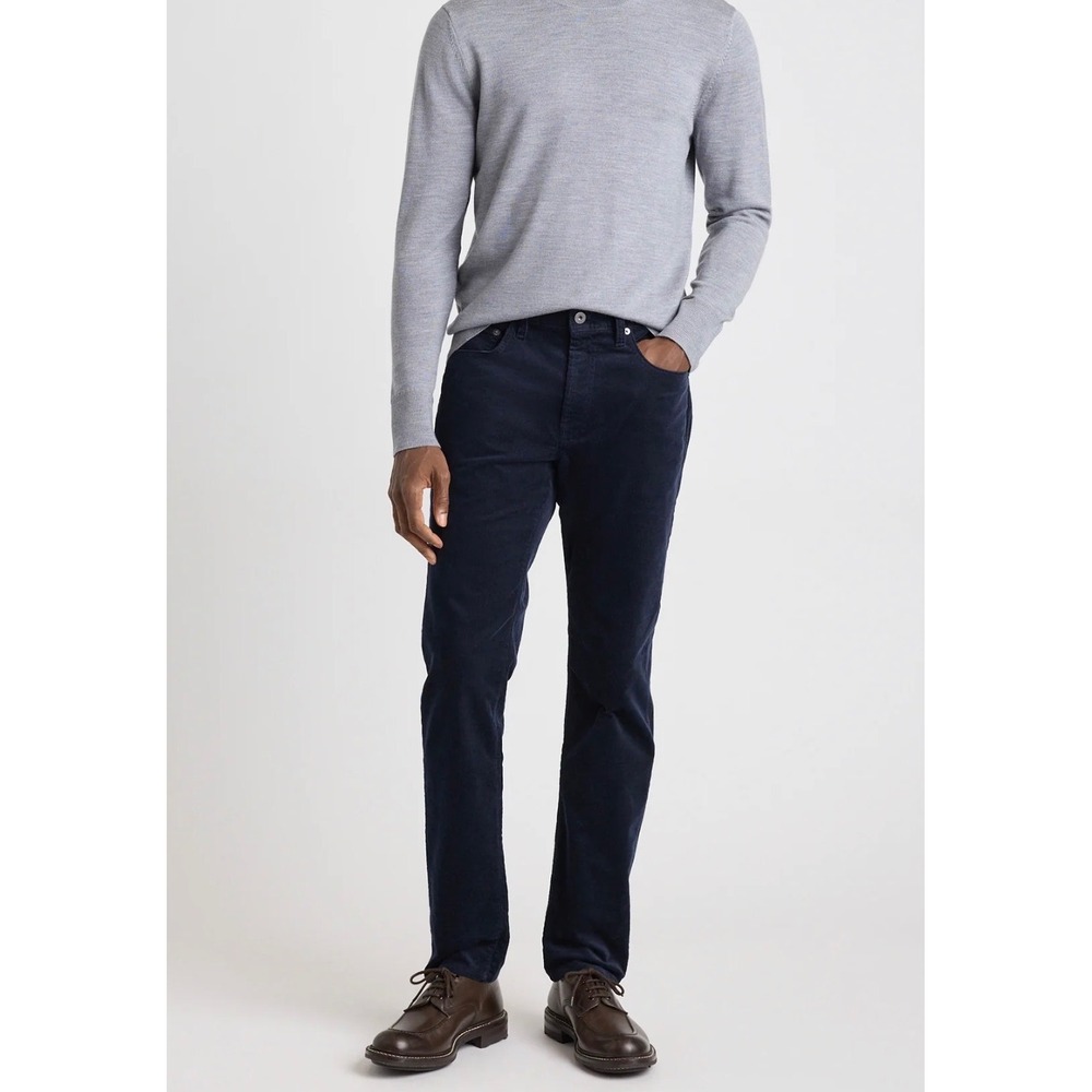 Bonobos Stretch Corduroy 5 Pocket Pants Men 28x32 Navy Slim Fit